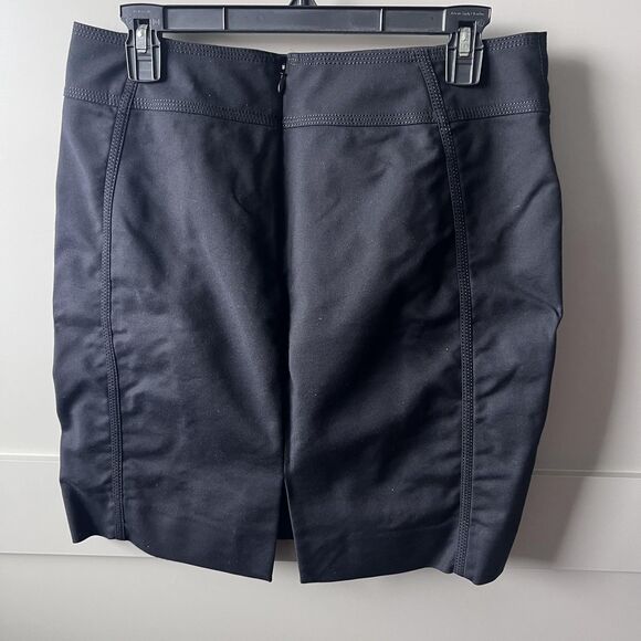 White House Black Market Skirt Womens 8 Black Perfect Form Pencil Lined Office - Picture 2 of 12